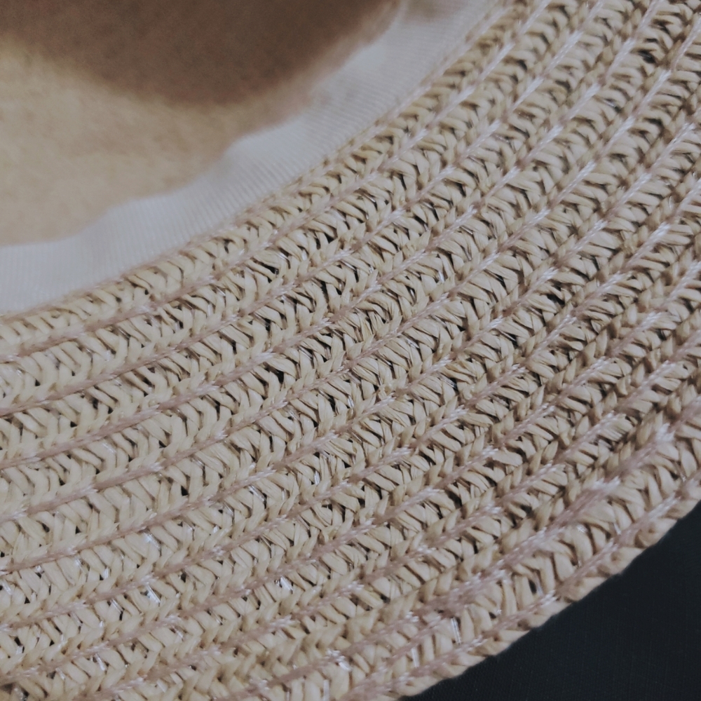 Paper Straw Hat With Ears - Picture 3 of 3